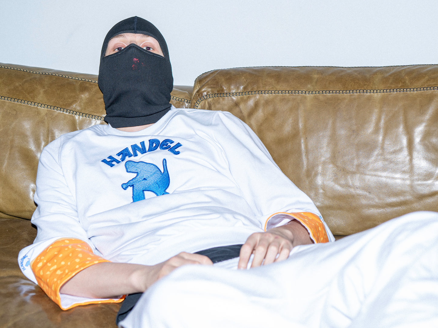 Handel Cigarette Enthusiast White Sweatshirt.